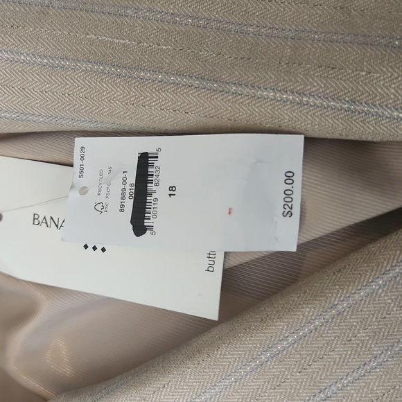 NWT BANANA REPUBLIC | Striped Icon Blazer - Picture 5 of 6